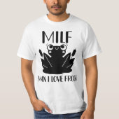 Funny Man I Liebe Frogs Männer Niedlich T-Shirt (Vorderseite)