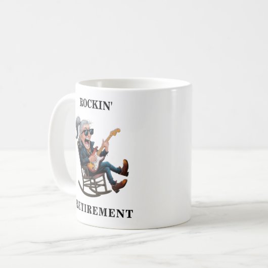 Funny Man Retirement Kaffeetasse (Vorderseite Links)