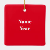 Funny Man versucht, Seekartenzieren zu lesen Keramikornament (Rückseite)