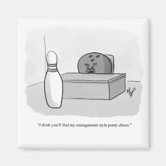 Funny Management und Leadership Cartoon Spaß Magnet