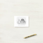 Funny Management und Leadership Cartoon Spaß Post-it Klebezettel (Auf Schreibtisch)