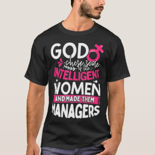 Funny Managers Zitat für Frauen Funny Christlich M T-Shirt