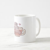 Funny Manatee Abkühlung im Teecup Kaffeetasse (VorderseiteRechts)