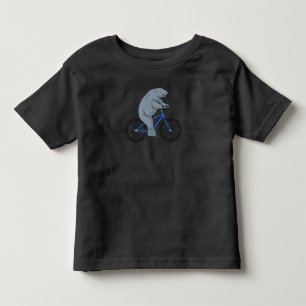 Funny Manatee Bicycle Gifts Bicycle Manatee Kleinkind T-shirt