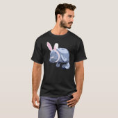 Funny Manatee Osterhase T-Shirt (Vorne ganz)