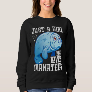 Funny Manatee Shirts Frauen Nur ein Mädchen, die L