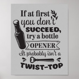 Funny Mancave Wortart Poster