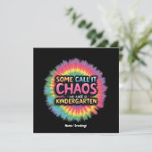 Funny "Manche nennen es Chaos, wir nennen es Kinde Einladung (Stehend Vorderseite)