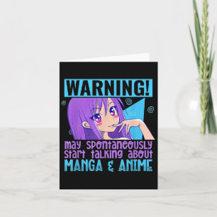 Funny Manga Anime Lover Otaku Weeb Zitat Anime Gir Karte