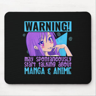 Funny Manga Anime Lover Otaku Weeb Zitat Anime Gir Mousepad