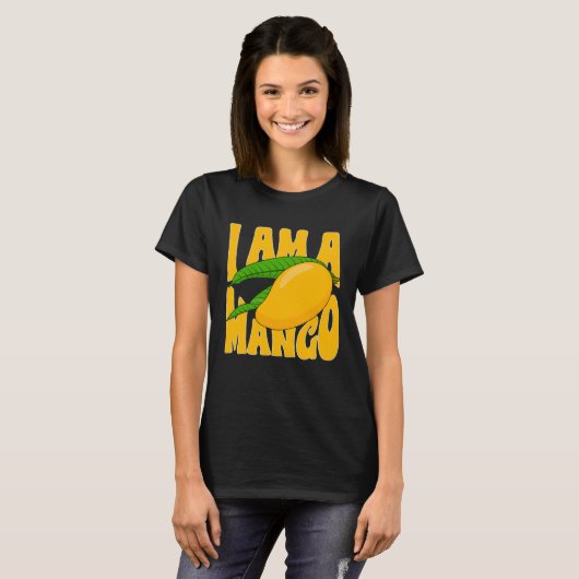 Funny Mango Fruit I am A Mango 1 T-Shirt (Vorne ganz)