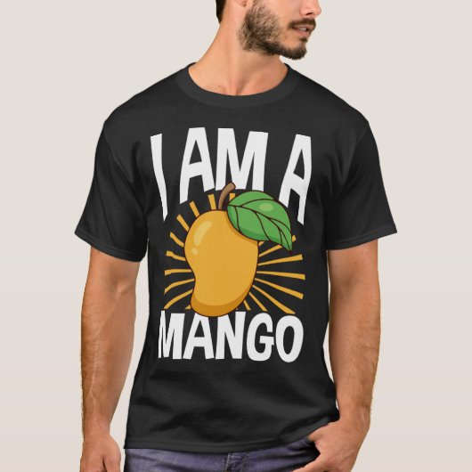 Funny Mango Fruit I am A Mango T-Shirt (Vorderseite)