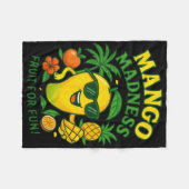 Funny Mango Fruit Mangoes Summer Vacation For Kids Fleecedecke (Vorderseite (Horizontal))