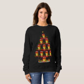 Funny Mango Fruit Xmas Tree Lighting Mango Christm Sweatshirt (Vorne ganz)