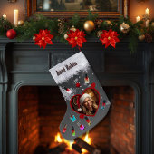 Funny Manicure Lover Fingernail Polish and Photo Kleiner Weihnachtsstrumpf