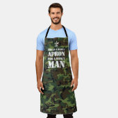 Funny Manly Camouflage Schürze (Getragen)
