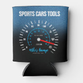 Funny Manly Car Odometer Speedometer Blauer Glitze Dosenkühler (Vorderseite)