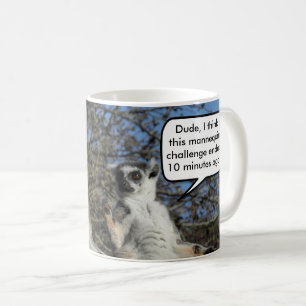 Funny Mannequin Challenge Meme Lemurs Kaffeetasse