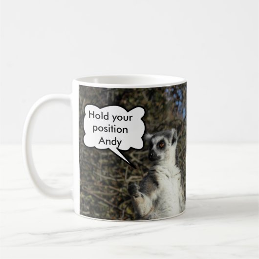 Funny Mannequin Challenge Meme Lemurs Kaffeetasse (Links)