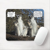 Funny Mannequin Challenge Meme Lemurs Mousepad (Mit Mouse)