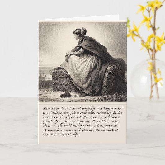 Funny Mansfield Park Jane Austen Card Karte (Gelbe Blume)