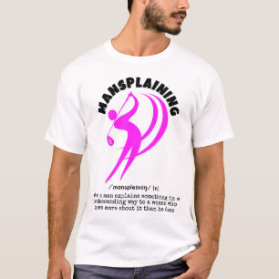Funny MANSPLAINING Golf T-Shirt