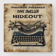 Funny Manuelle Schreibmaschine Wall Clock