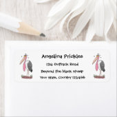 Funny marabou Storch Cartoon (Insitu)