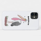 Funny marabou Storch Cartoon Case-Mate iPhone Hülle (Rückseite (Horizontal))