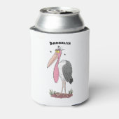 Funny marabou Storch Cartoon Dosenkühler (Kanne Rückseite)