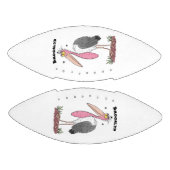 Funny marabou Storch Cartoon Football (Paneele)
