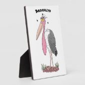 Funny marabou Storch Cartoon Fotoplatte (Seite)
