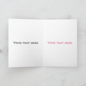 Funny marabou Storch Cartoon Karte (Innenseite)