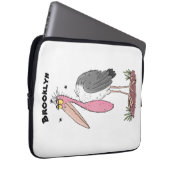 Funny marabou Storch Cartoon Laptopschutzhülle (Vorne Rechts)
