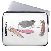 Funny marabou Storch Cartoon Laptopschutzhülle (Vorderseite)