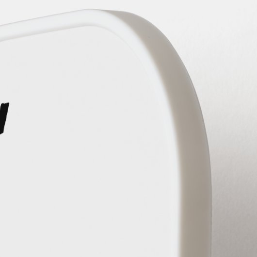 Funny marabou Storch Cartoon Pickleball Schläger (Linke Seite)