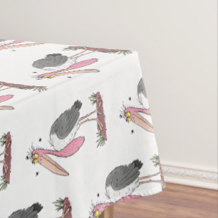 Funny marabou Storch Cartoon Tischdecke