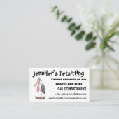 Funny marabou Storch Cartoon Visitenkarte (Stehend Vorderseite)