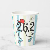 Funny Marathon 26.2 © Runner Paper Cups Pappbecher (Rückseite)