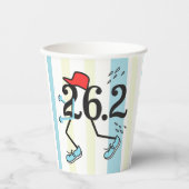 Funny Marathon 26.2 © Runner Paper Cups Pappbecher (Vorderseite)