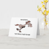 Funny Marathon Karte (Gelbe Blume)