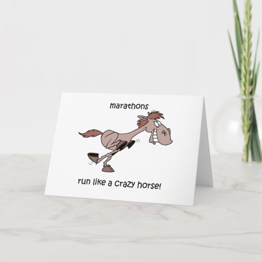 Funny Marathon Karte (Vorderseite)