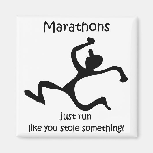 Funny Marathon Magnet (Vorne)