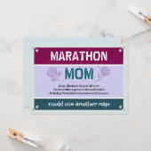Funny Marathon Mama könnte ein Nickerchen Mutterta Karte (Vorderseite/Rückseite Beispiel)