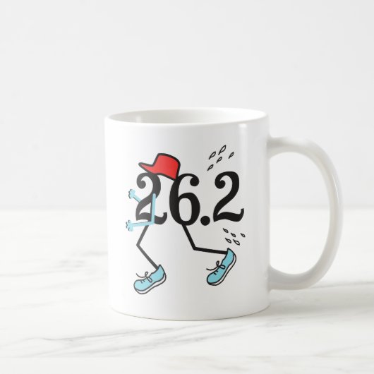 Funny Marathon Runner 26.2 - Geschenke für Läufer Kaffeetasse (Rechts)