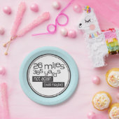 Funny Marathon Runner 26 Meilen 385 Yards Pappteller (Party)