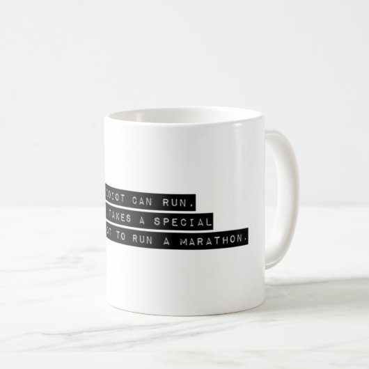 Funny Marathon Runner Quote Geschenk Kaffeetasse (VorderseiteRechts)