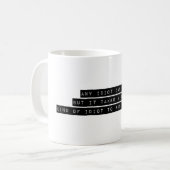 Funny Marathon Runner Quote Geschenk Kaffeetasse (Vorderseite Links)