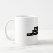 Funny Marathon Runner Quote Geschenk Kaffeetasse (Links)