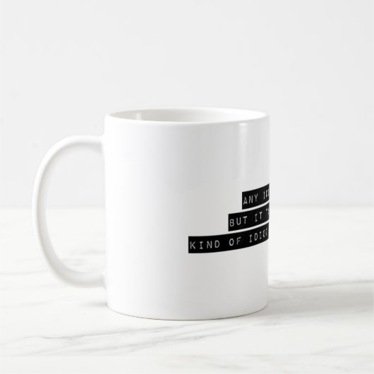 Funny Marathon Runner Quote Geschenk Kaffeetasse (Links)